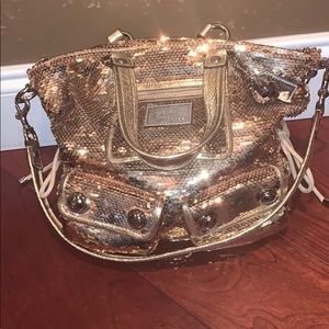 Coach poppy sequence tote/purse